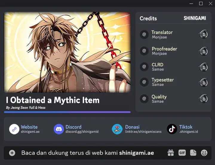 Komik I Obtained a Mythic Item Chapter 112 gambar 1