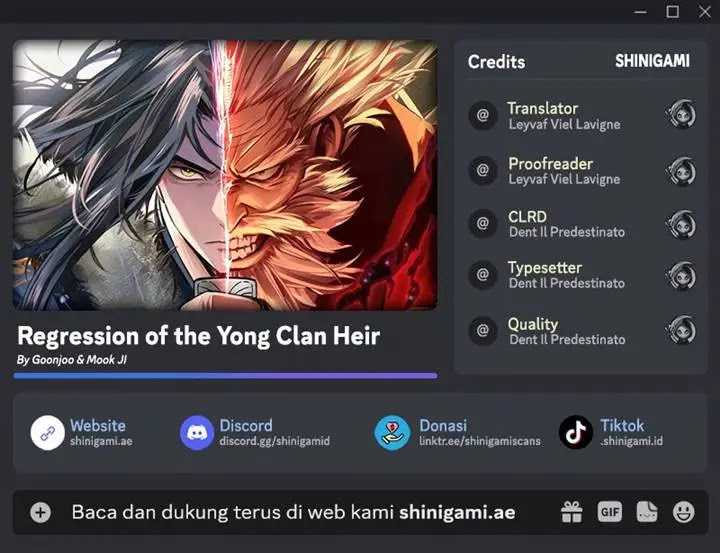 Komik Regression Of The Yong Clan Heir Chapter 01 gambar 1