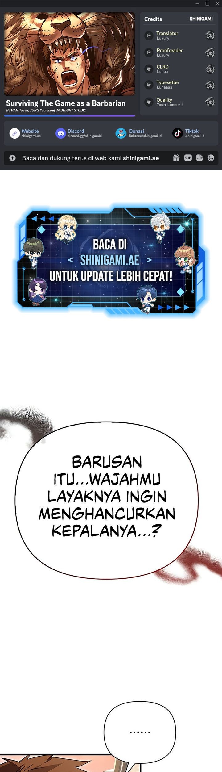 Komik Survive as a Barbarian in the Game Chapter 87 gambar 1