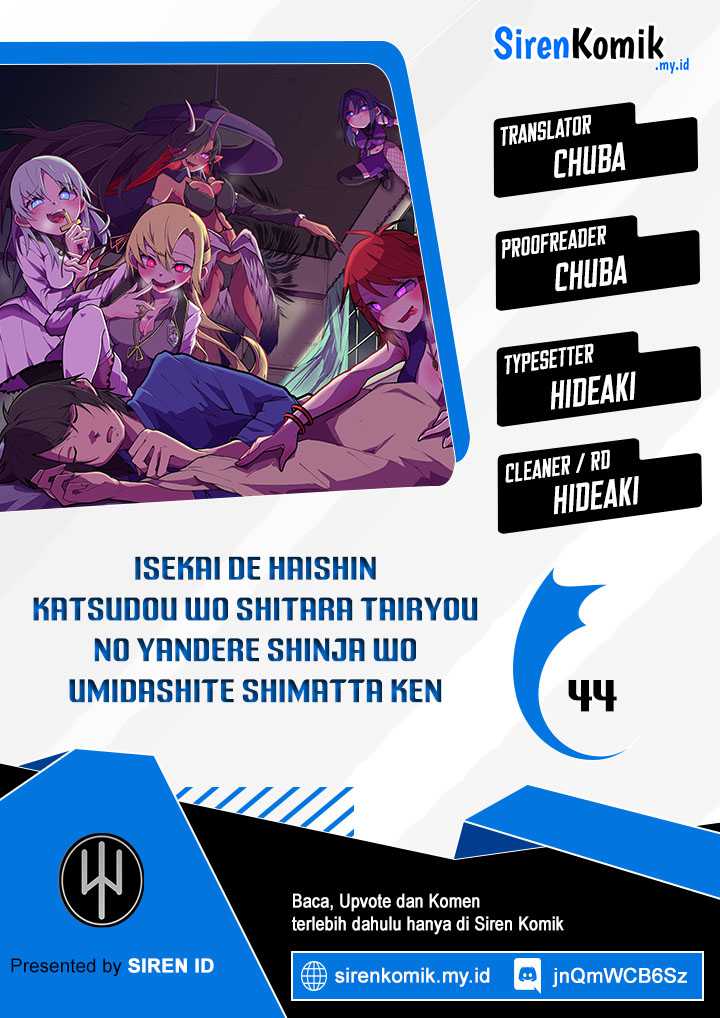 Komik Isekai de Haishin Katsudou wo Shitara Tairyou no Yandere Shinja wo Umidashite Shimatta Ken Chapter 44 gambar 1