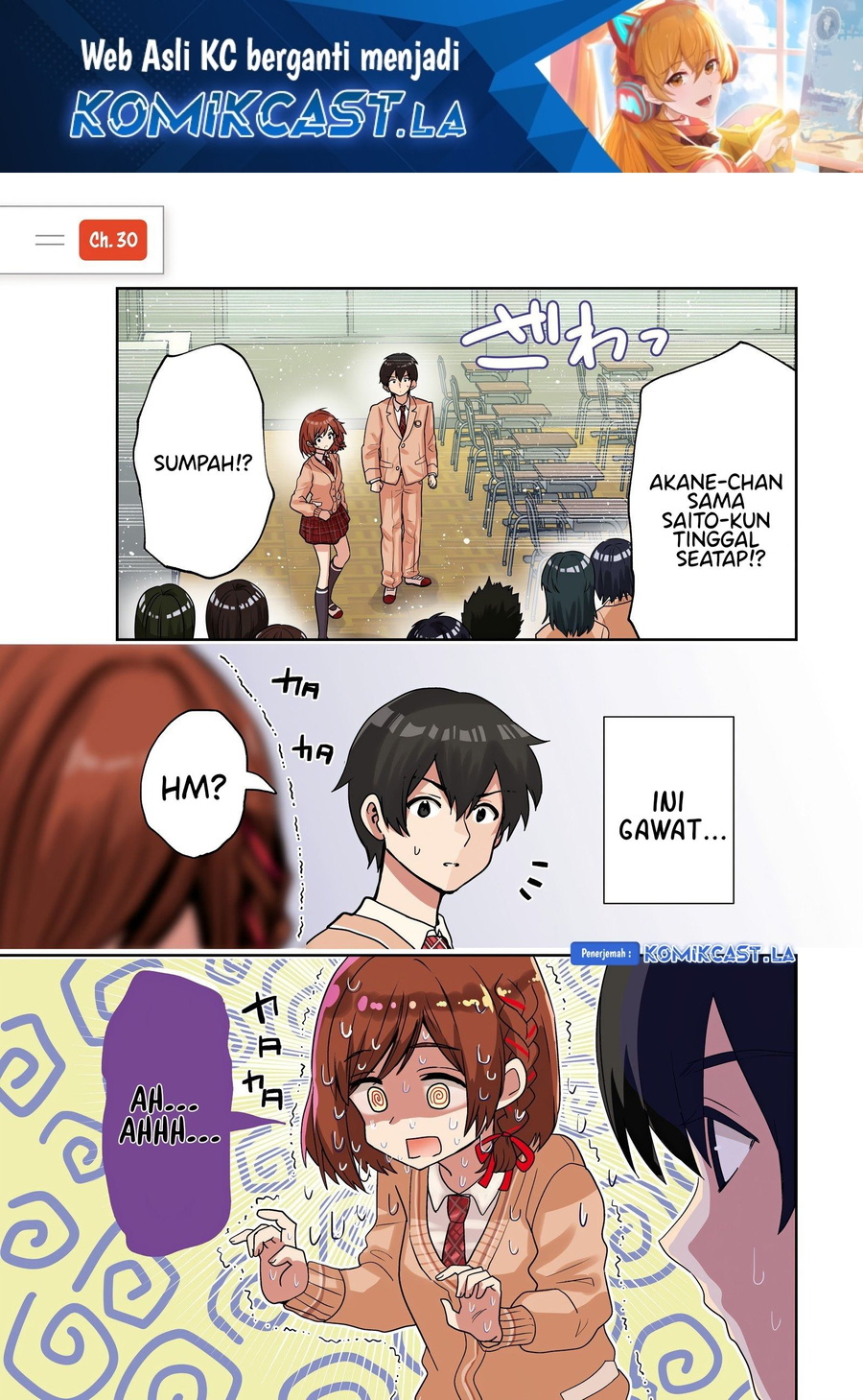 Manga Kurasu no Daikirai na Joshi to Kekkon Suru Koto ni Natta Chapter 30 gambar 2