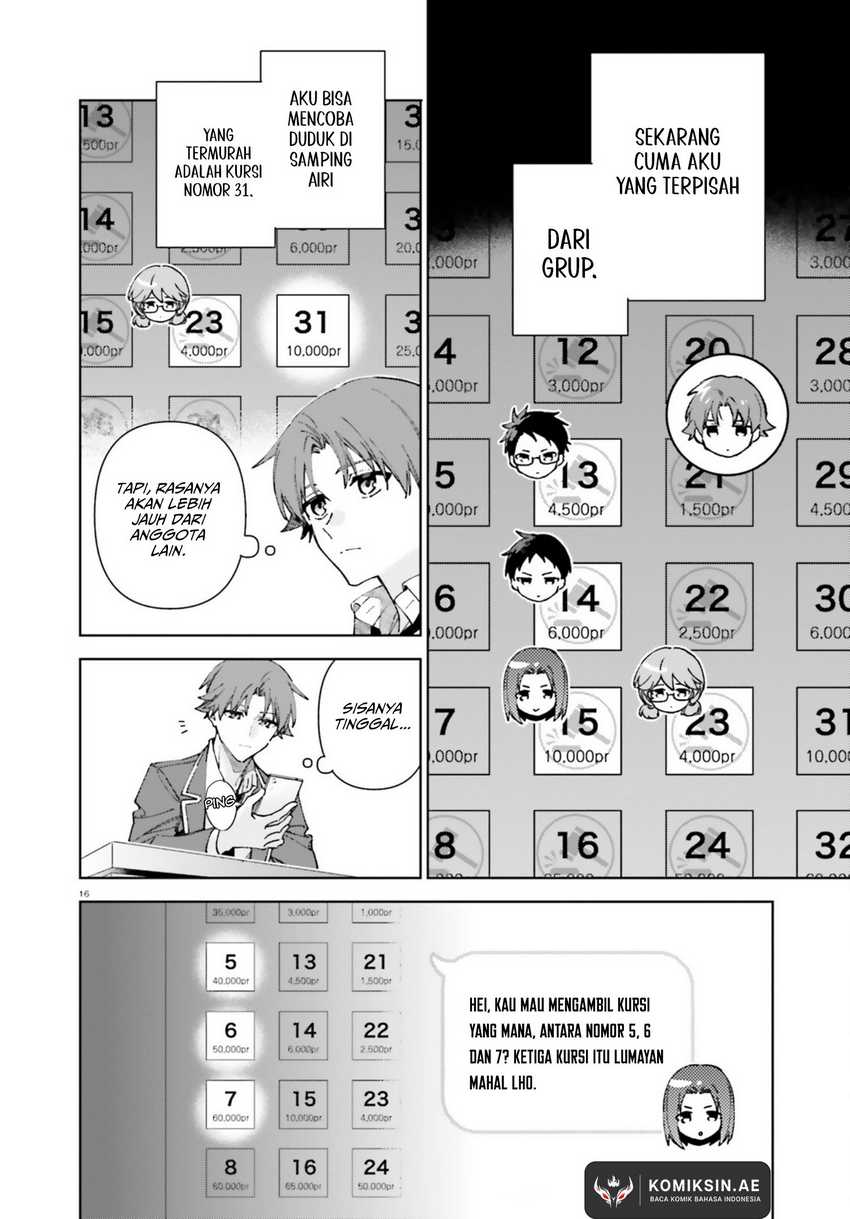 Youkoso Jitsuryoku Shijou Shugi no Kyoushitsu e: 2-nensei-hen Chapter 19.7 - Halaman 17