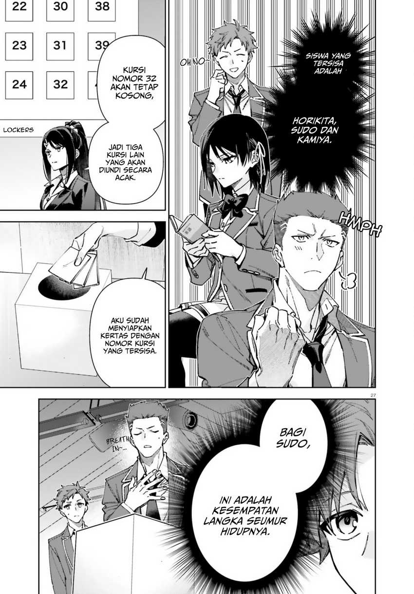 Youkoso Jitsuryoku Shijou Shugi no Kyoushitsu e: 2-nensei-hen Chapter 19.7 - Halaman 28