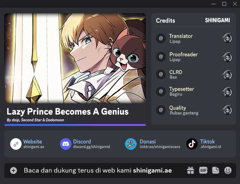 Komik Lazy Prince Becomes a Genius Chapter 134 gambar 1