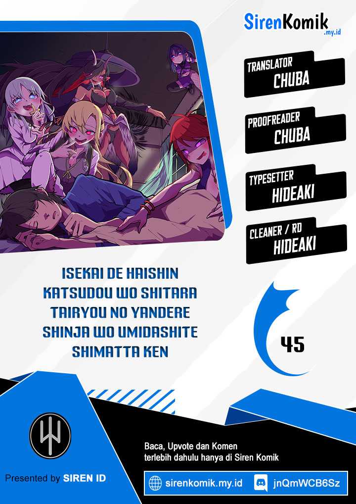 Komik Isekai de Haishin Katsudou wo Shitara Tairyou no Yandere Shinja wo Umidashite Shimatta Ken Chapter 45 gambar 1