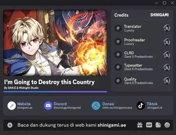 Komik I’m Going To Destroy This Country Chapter 03 gambar 1