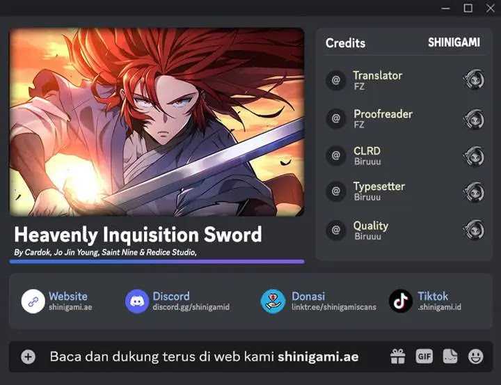 Komik Heavenly Inquisition Sword Chapter 109 gambar 1