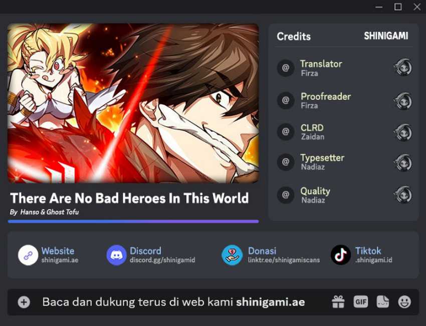 Komik There Are No Bad Heroes In This World Chapter 21 gambar 1