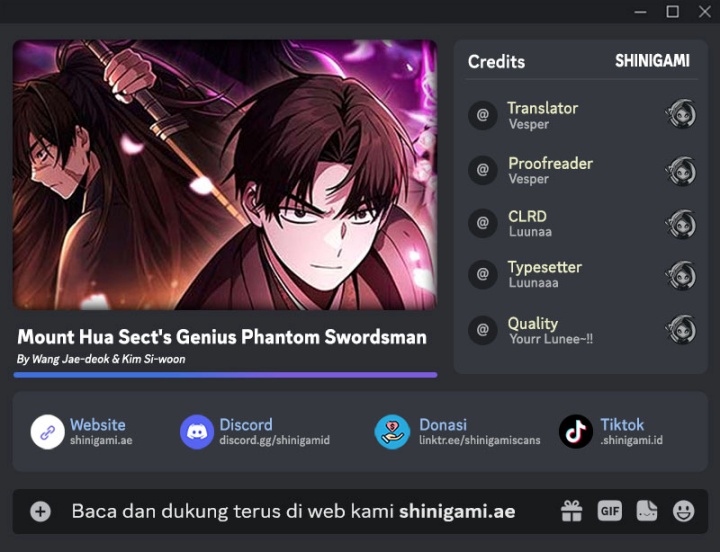 Komik Mount Hua Sect’s Genius Phantom Swordsman Chapter 18 gambar 1