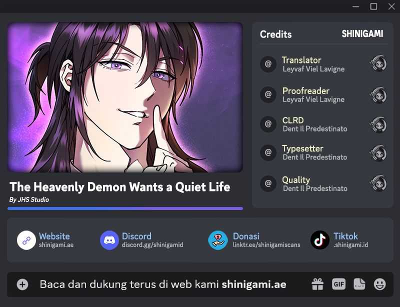 Komik The Heavenly Demon Wants A Quiet Life Chapter 20 gambar 1