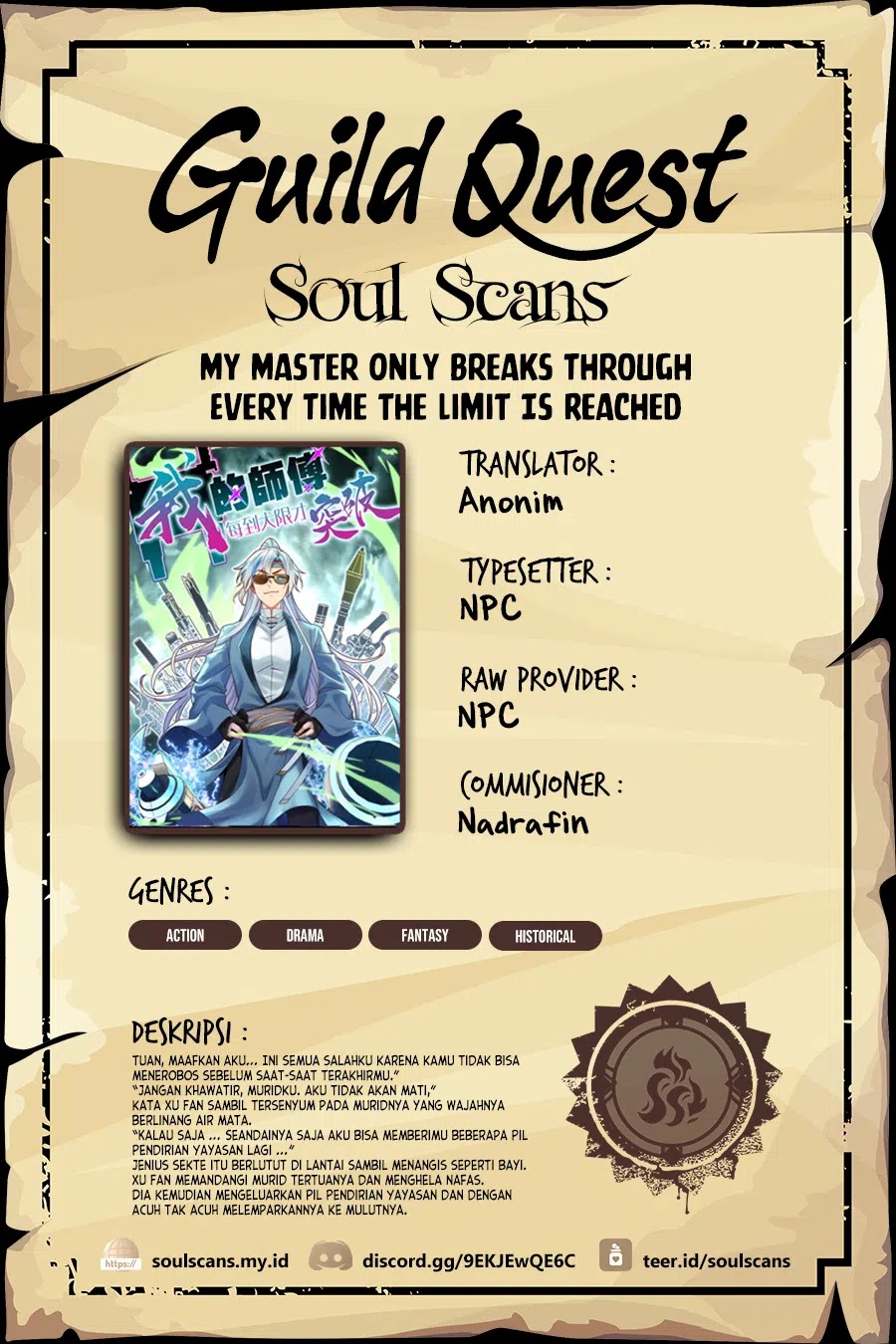 Komik My Master Only Breaks Through Every Time the Limit Is Reached Chapter 101 gambar 1