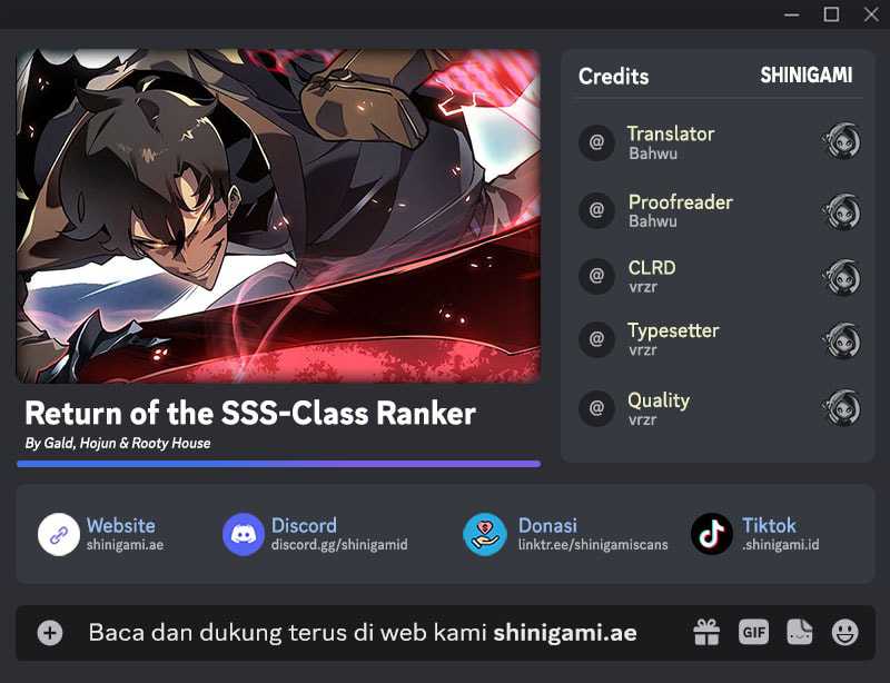 Komik Return of the SSS-Class Ranker Chapter 147 gambar 1