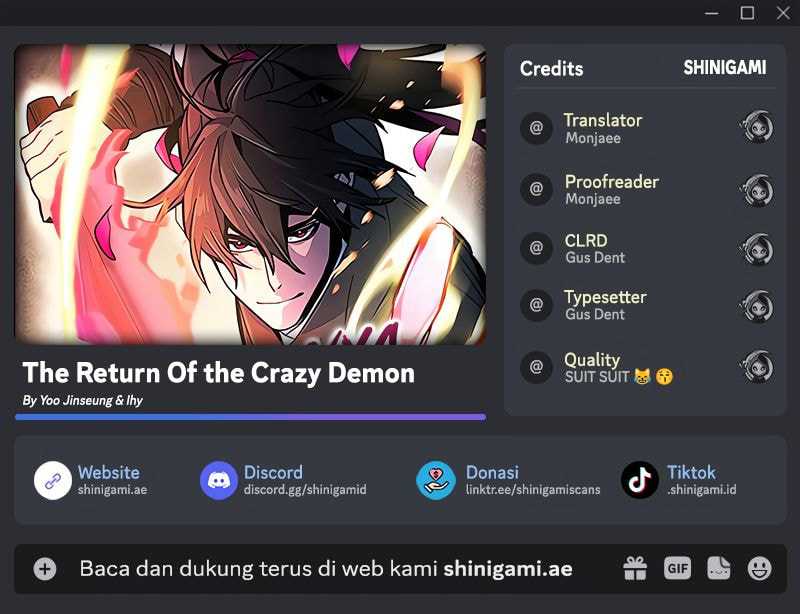 Komik Return of the Mad Demon Chapter 145 gambar 1