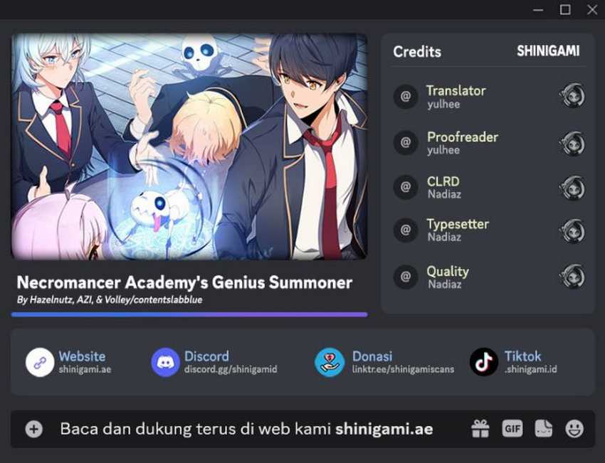Komik Necromancer Academy’s Genius Summoner Chapter 160 gambar 1