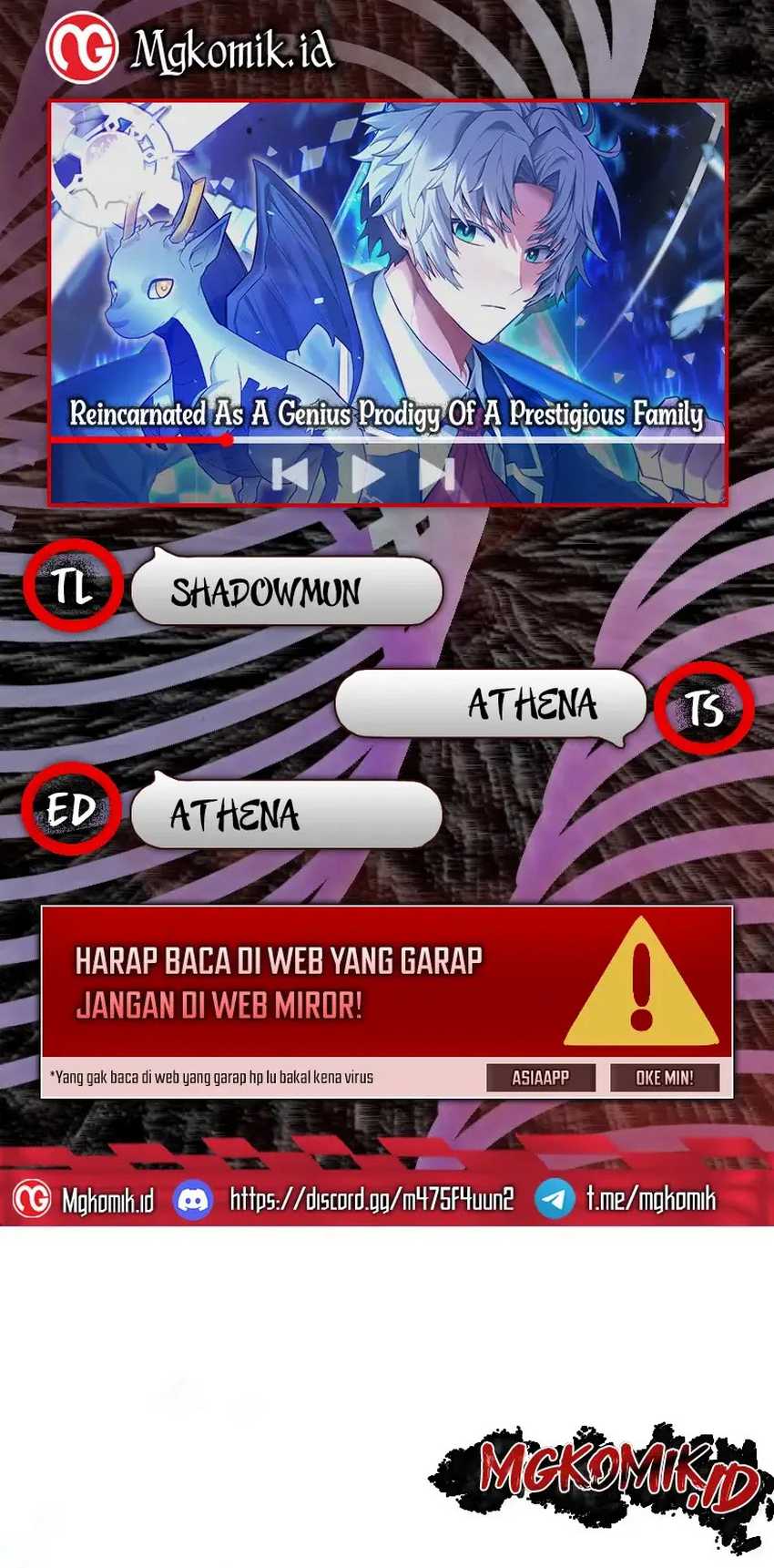 Komik Reincarnated as a Genius Prodigy of a Prestigious Family Chapter 20 gambar 1
