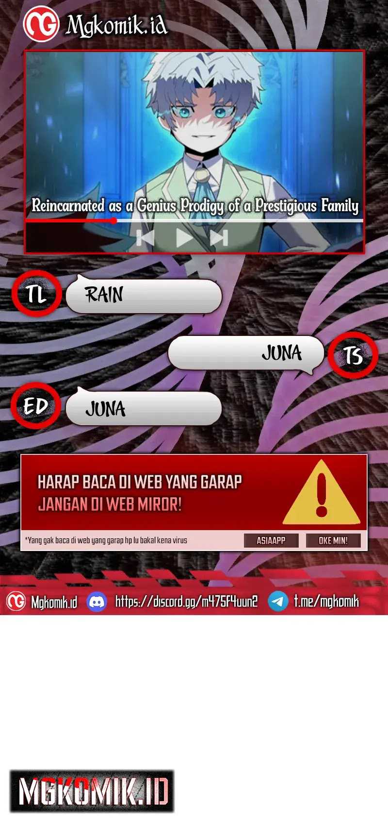 Komik Reincarnated as a Genius Prodigy of a Prestigious Family Chapter 06 gambar 1