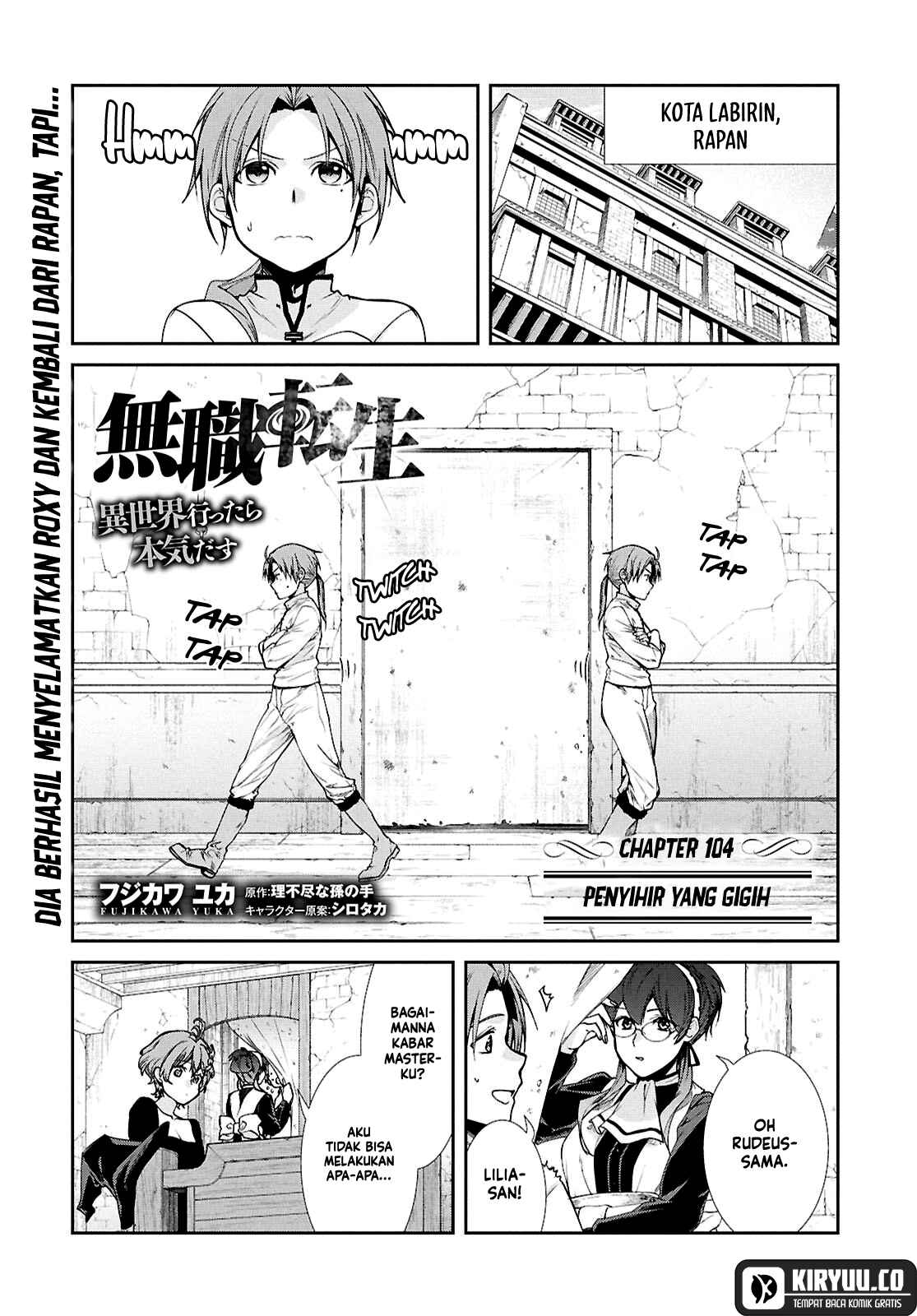 Manga Mushoku Tensei: Isekai Ittara Honki Dasu Chapter 104 gambar 2