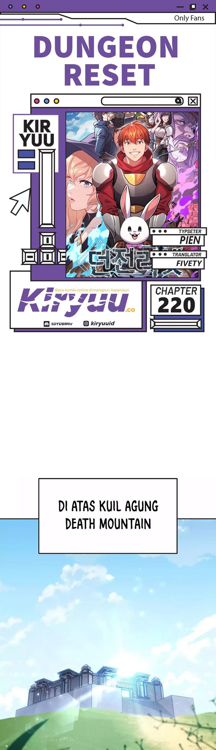 Komik Dungeon Reset Chapter 220 gambar 1