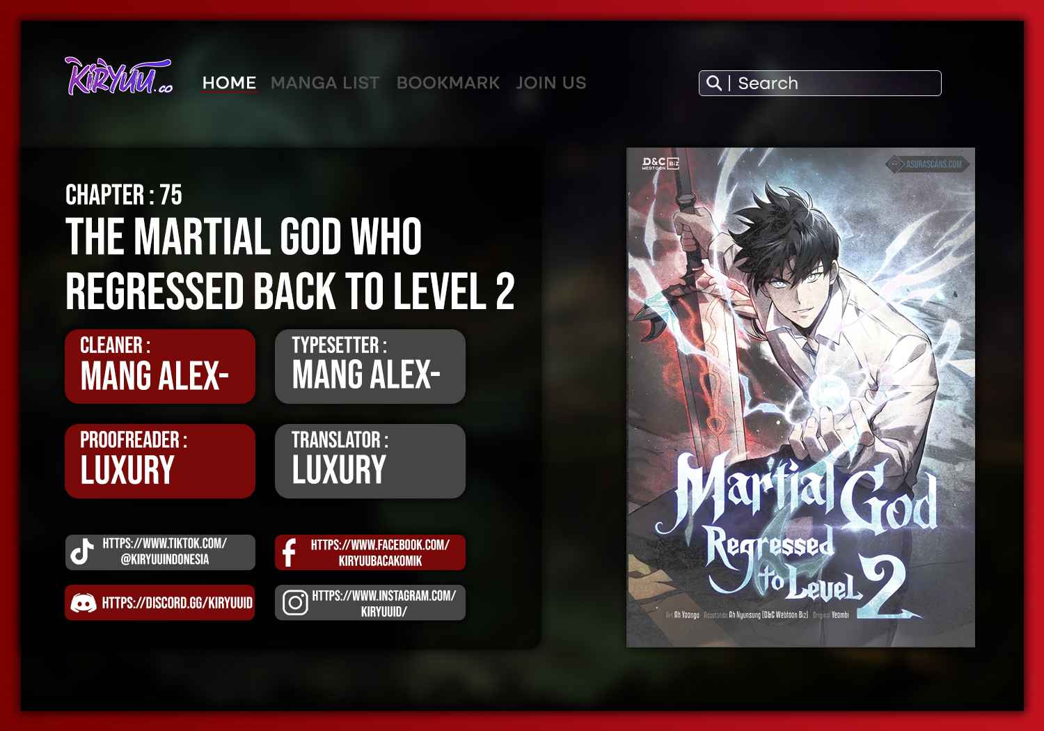 Komik Martial God Regressed to Level 2 Chapter 75 gambar 1