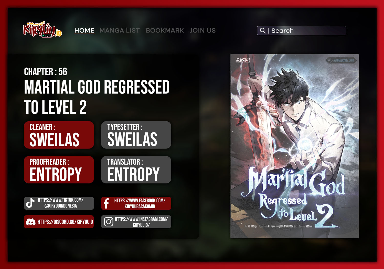 Komik Martial God Regressed to Level 2 Chapter 56 gambar 1