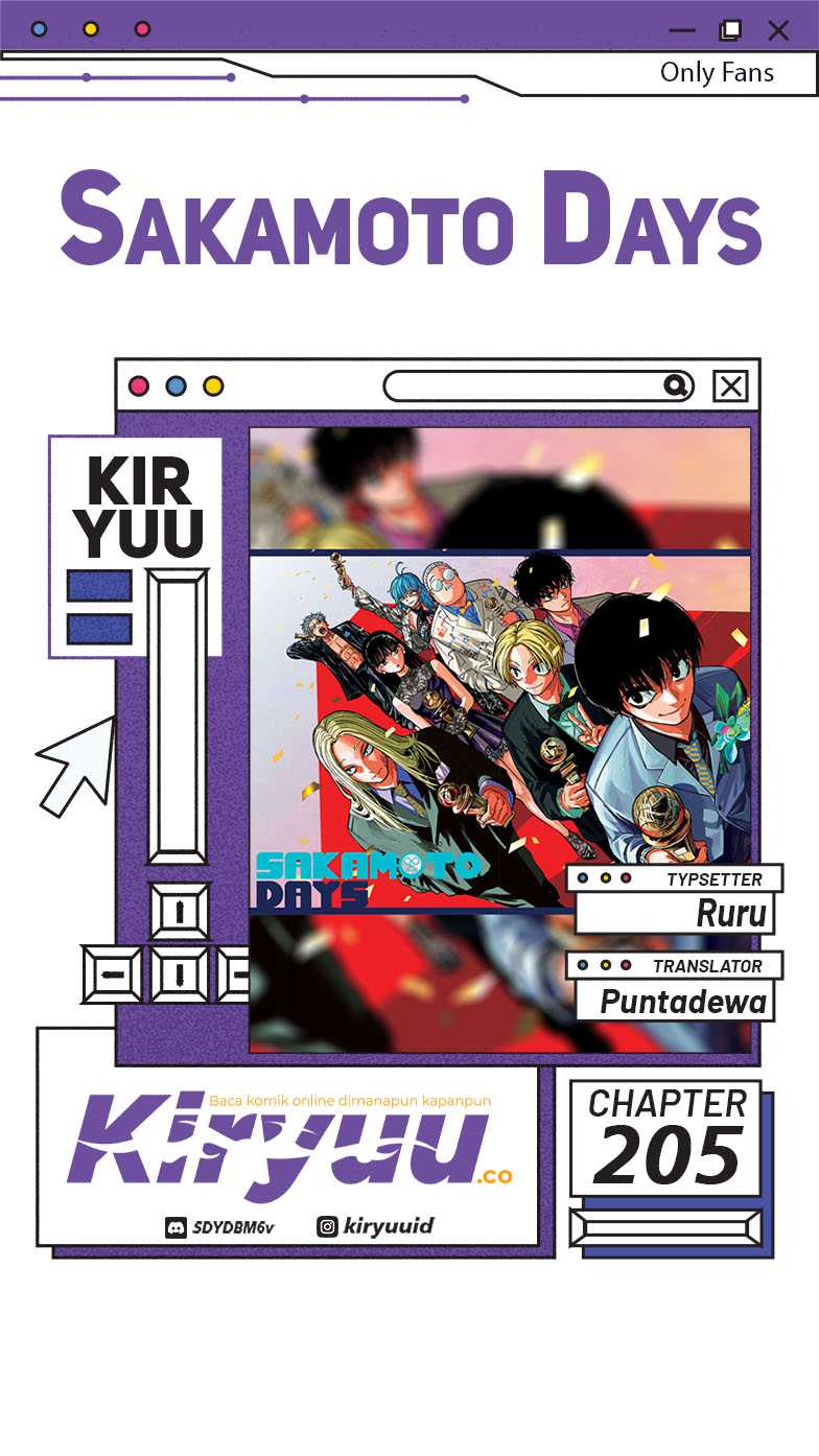 Komik Sakamoto Days Chapter 205 gambar 1