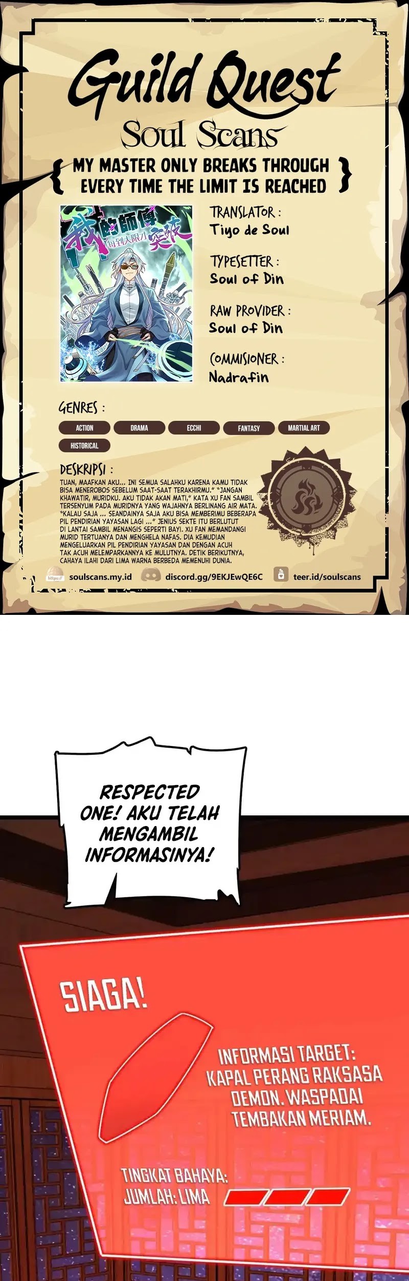 Komik My Master Only Breaks Through Every Time the Limit Is Reached Chapter 110 gambar 1