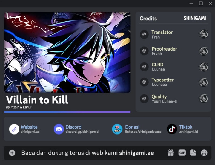 Komik Villain To Kill Chapter 174 gambar 1