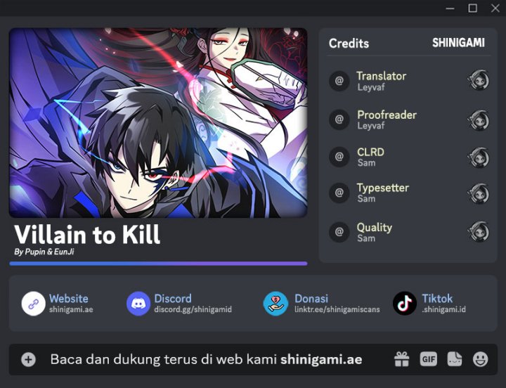 Komik Villain To Kill Chapter 167 gambar 1