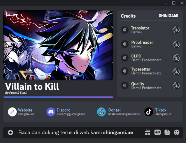 Komik Villain To Kill Chapter 166 gambar 1