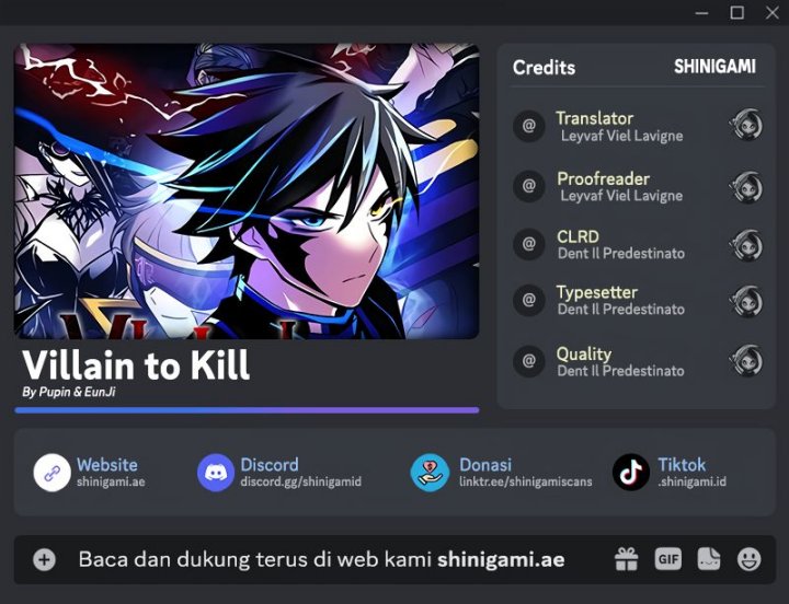 Komik Villain To Kill Chapter 164 gambar 1