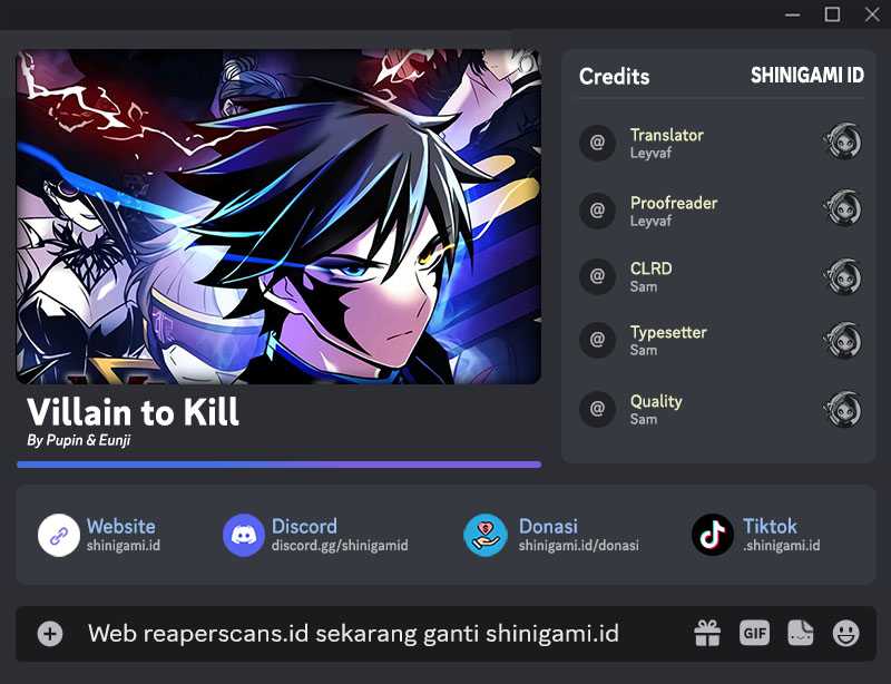 Komik Villain To Kill Chapter 86 gambar 1