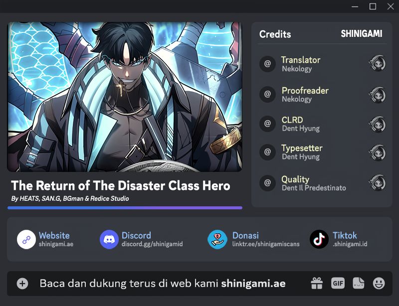 Komik A Disaster-Class Hero Has Returned Chapter 114 gambar 1