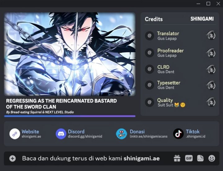 Komik Regressing As The Reincarnated Bastard Of The Sword Clan Chapter 44 gambar 1