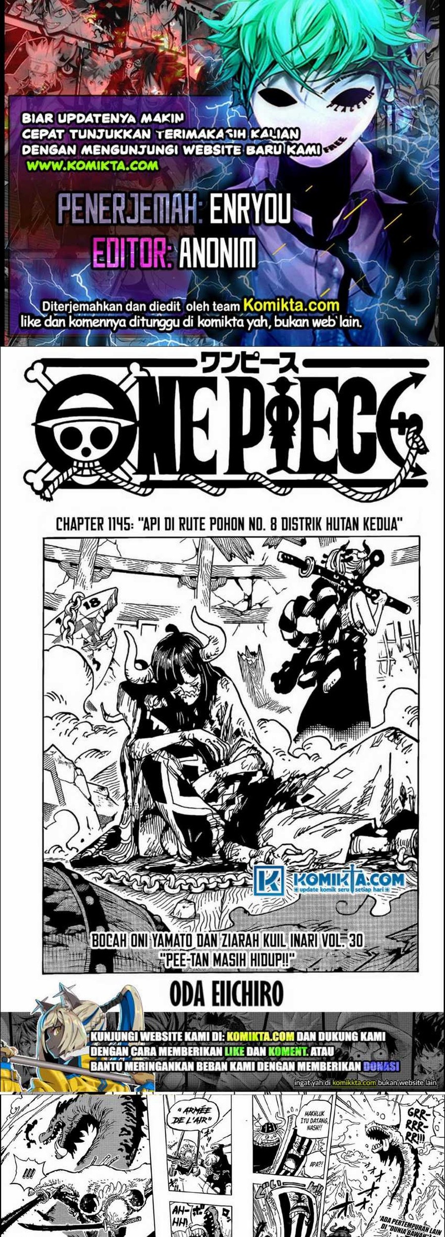 Komik One Piece Chapter 1145 gambar 1