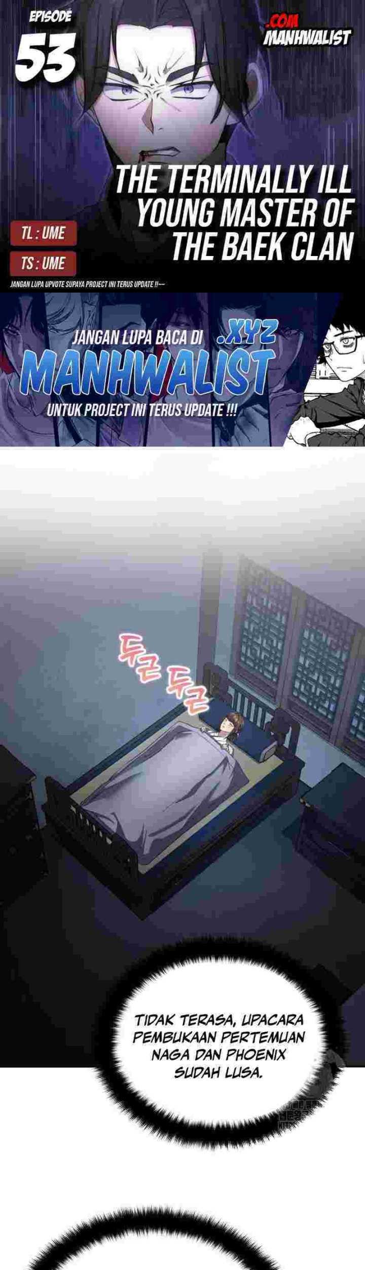 Komik The Terminally Ill Young Master of the Baek Clan Chapter 53 gambar 1
