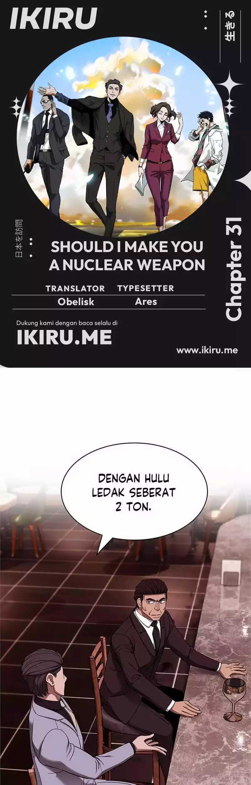 Manhwa Should I Make You a Nuclear Weapon? Chapter 31 gambar 2