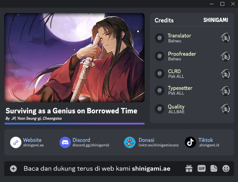 Komik Surviving as a Genius on Borrowed Time Chapter 20 gambar 1