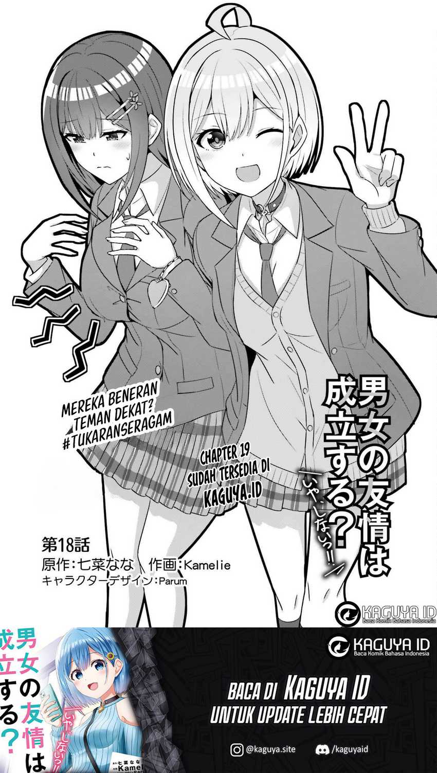 Manga Danjou no Yuujou wa Seiritsu Suru? (Iya, Shinai!!) Chapter 18 gambar 2