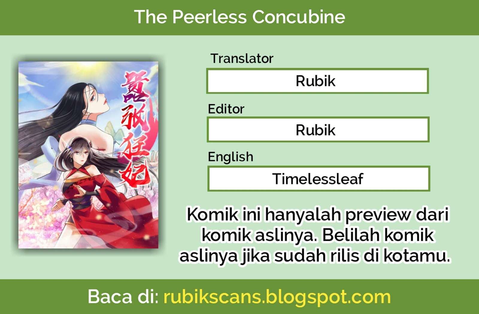 Komik The Peerless Concubine Chapter 2 gambar 1