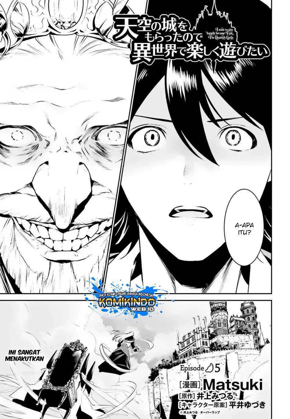 Manga Tenkuu no Shiro o Moratta no de Isekai de Tanoshiku Asobitai Chapter 05 gambar 2