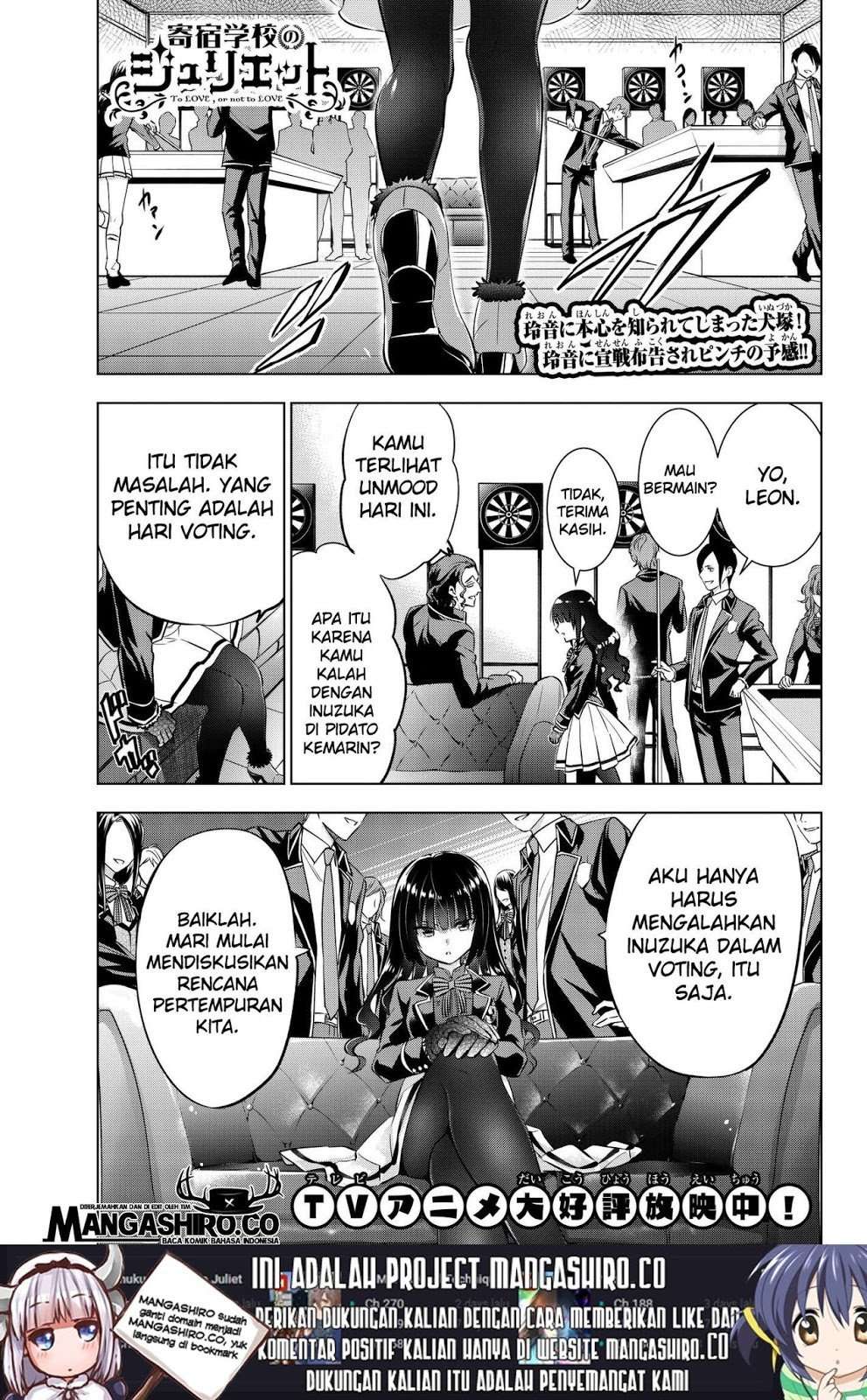 Manga Kishuku Gakkou no Juliet Chapter 84 gambar 2