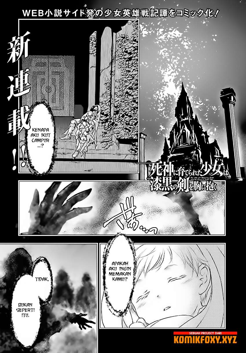 Manga Shinigami ni Sodaterareta Shoujo wa Shikkoku no Tsurugi wo Mune ni Idaku Chapter 01 gambar 2