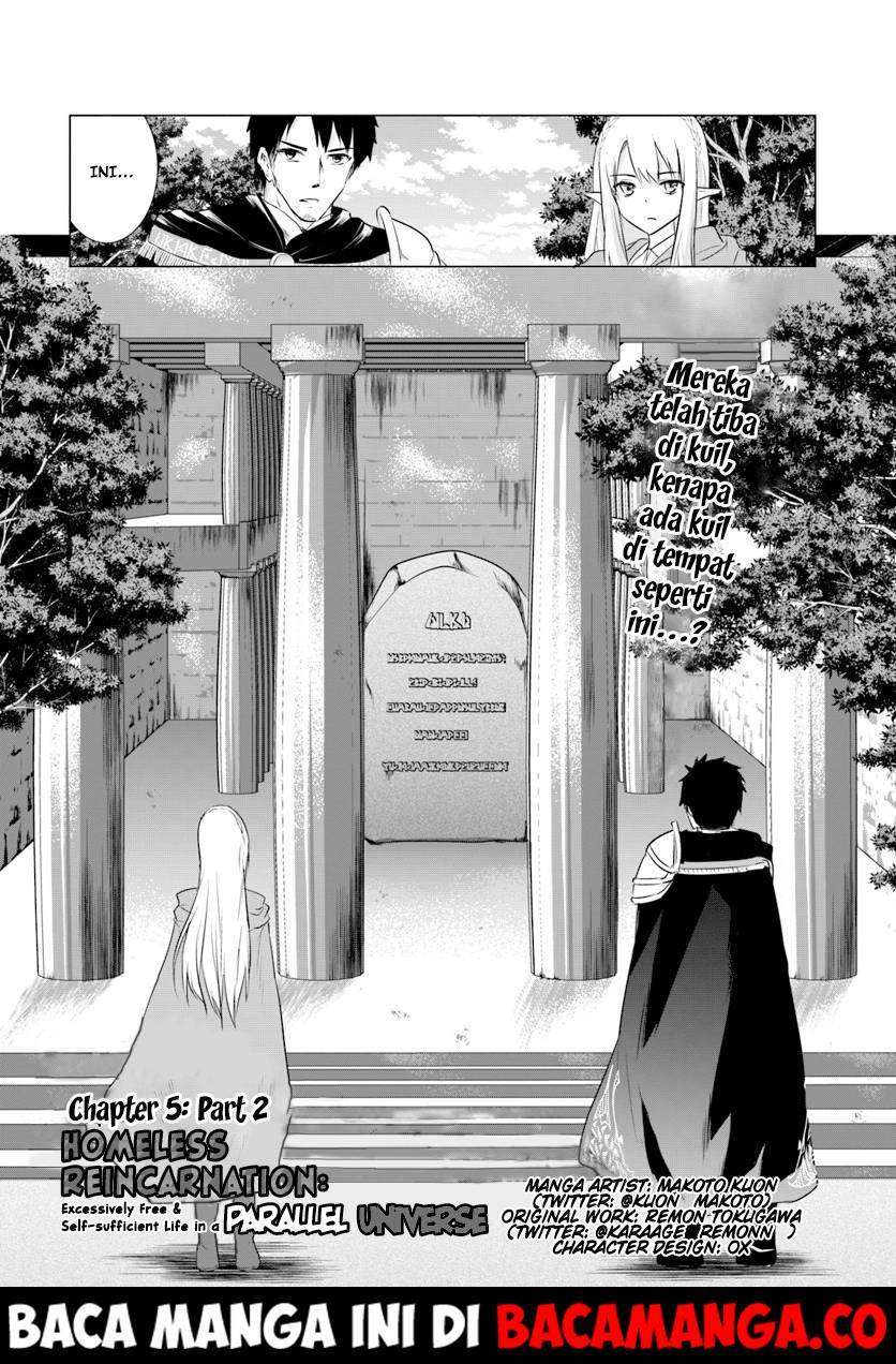 Komik Homeless Tensei: Isekai De Jiyuu Sugiru Majutsu Jisoku Seikatsu Chapter 5.2 gambar 1