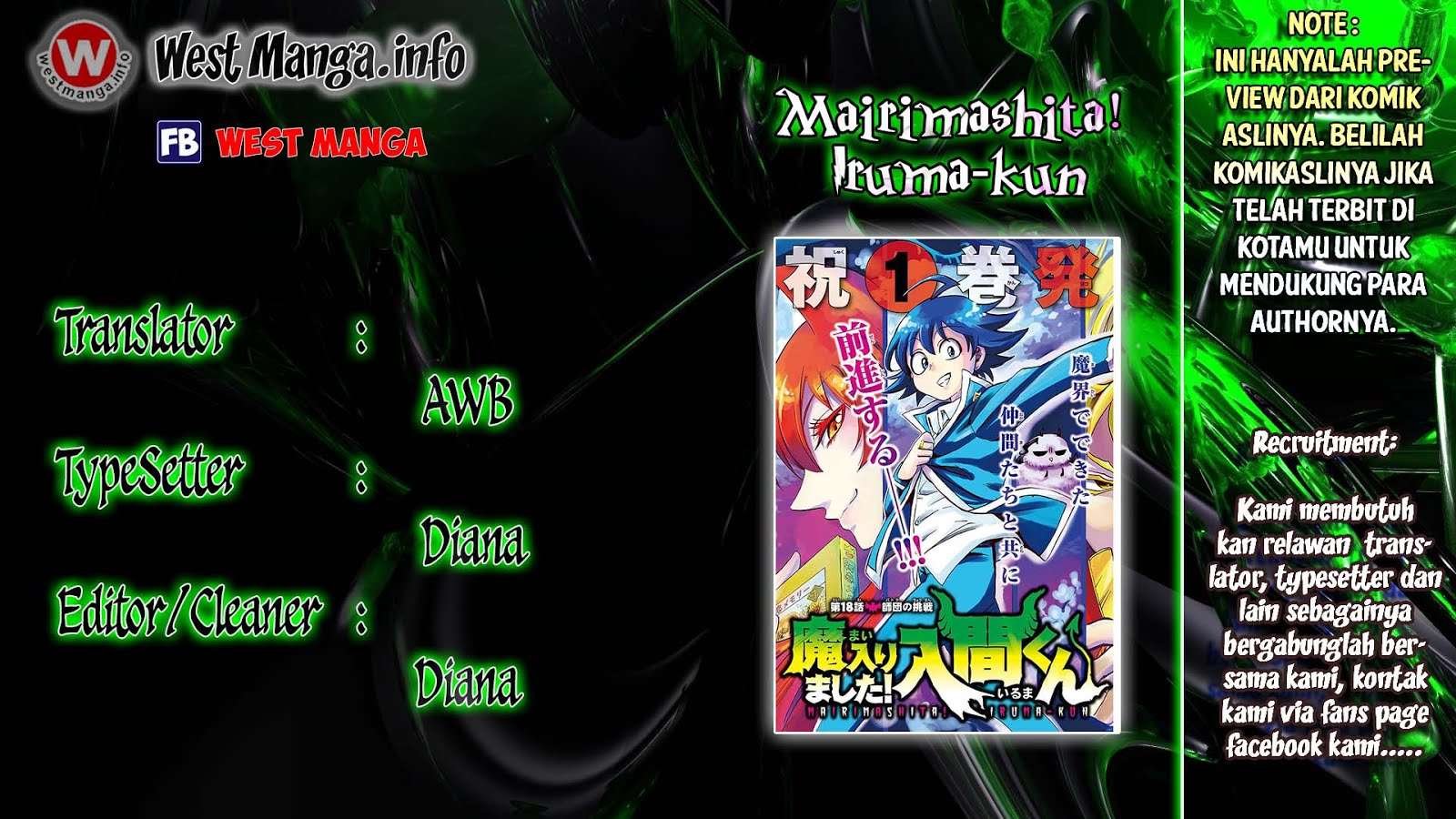Komik Mairimashita! Iruma-kun Chapter 19 gambar 1