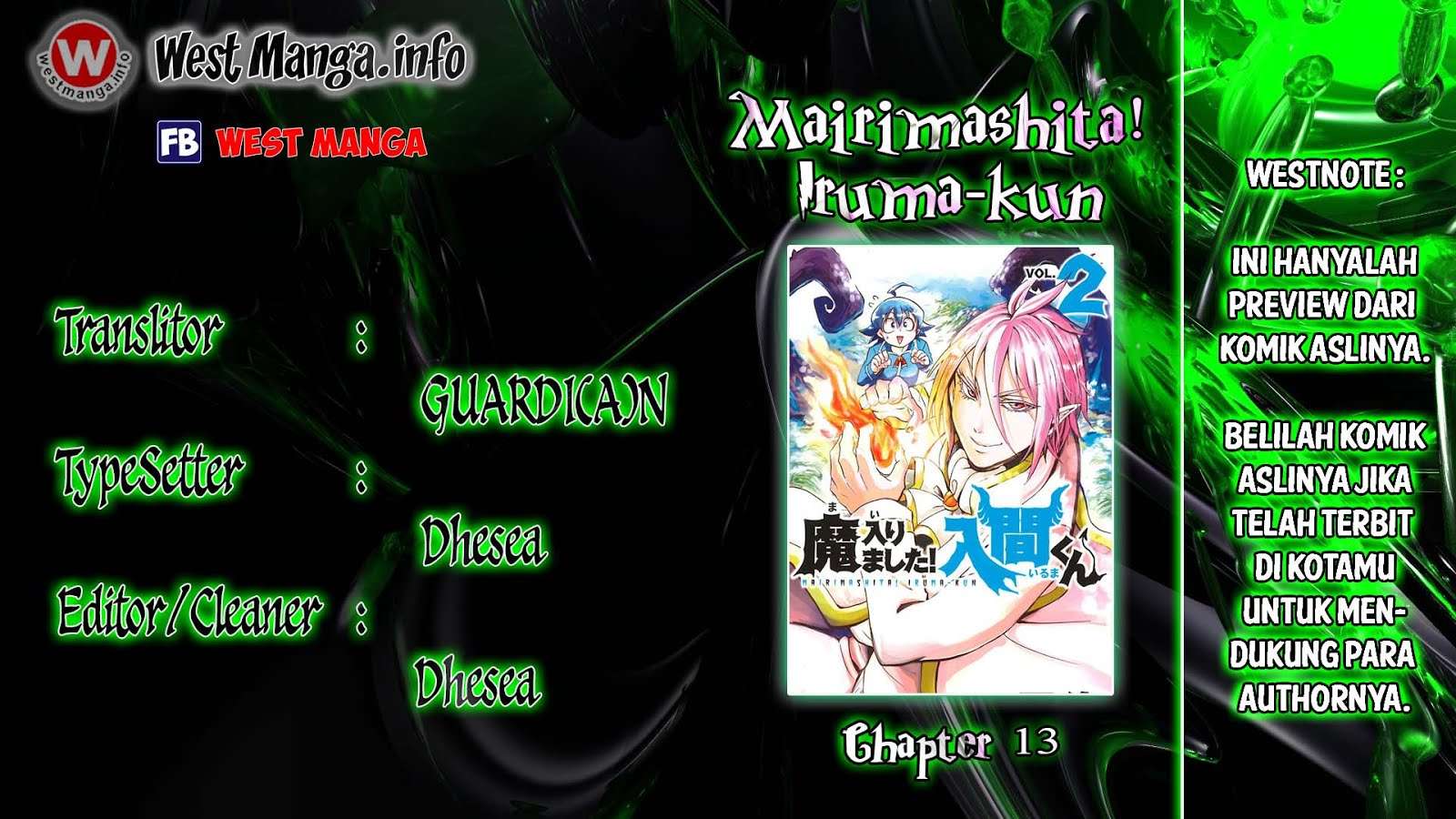 Komik Mairimashita! Iruma-kun Chapter 13 gambar 1
