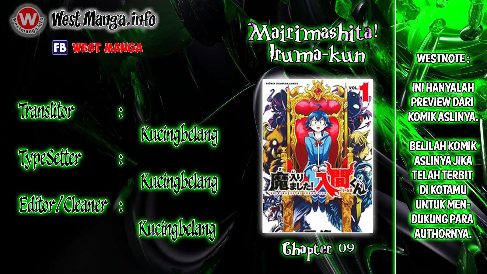 Komik Mairimashita! Iruma-kun Chapter 9 gambar 1