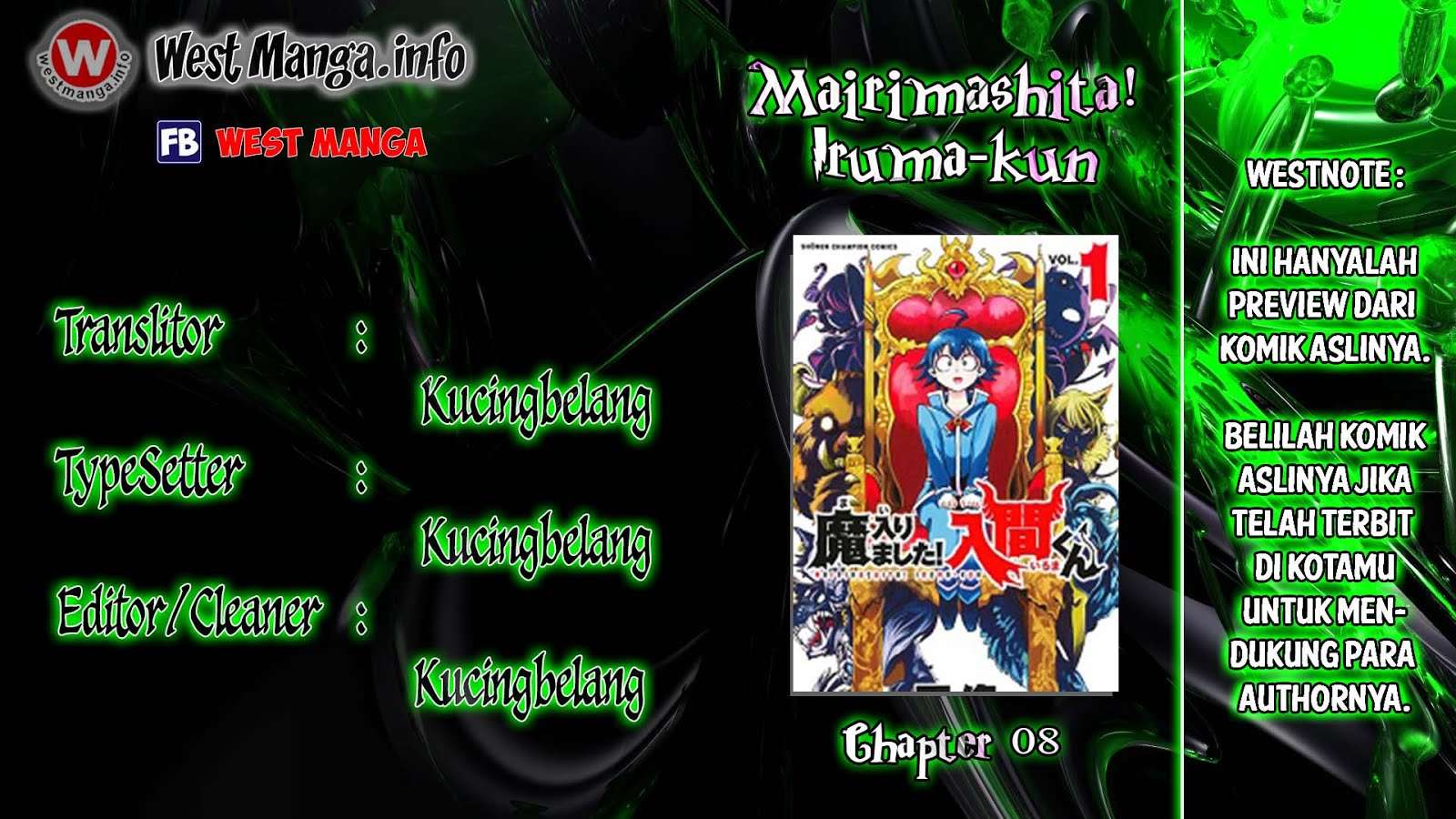 Komik Mairimashita! Iruma-kun Chapter 8 gambar 1