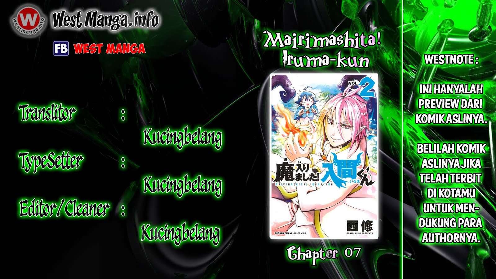 Komik Mairimashita! Iruma-kun Chapter 7 gambar 1