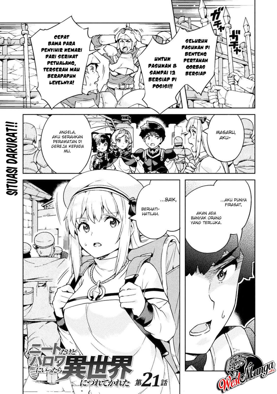 Manga NEET dakedo Hello Work ni Ittara Isekai ni Tsuretekareta Chapter 21 gambar 2