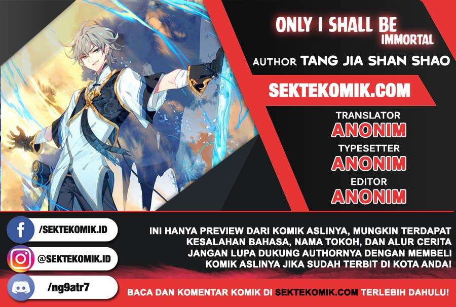 Komik Only I Shall be Immortal Chapter 01 gambar 1
